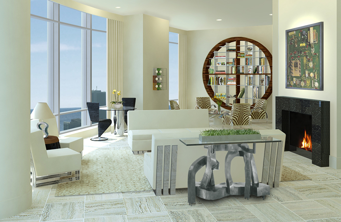 Trump Tower Living Room Interior Design